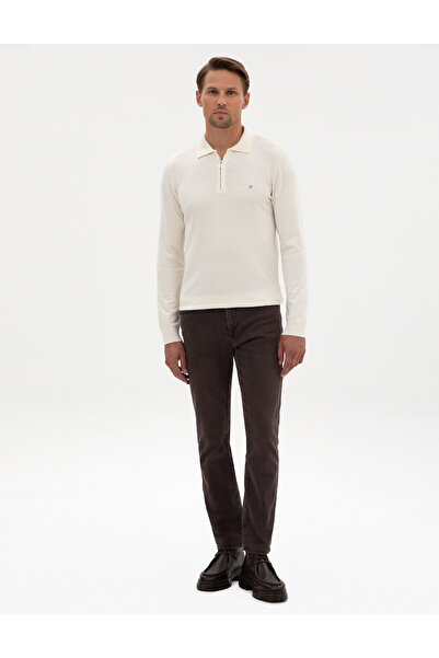 Pierre Cardin Kahverengi Slim Fit Jean Pantolon 50317247-VR029