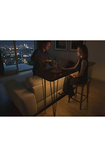 Modüler Ekipman %100 Doğal Ladin Ağacı RGB Işıklı Masif Bar Masası - Modern Mutfak Masası