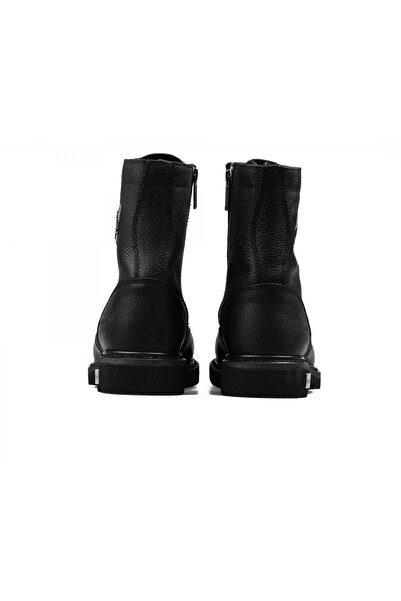 Harley Davidson 025G100328 Colmar Kadın Bot - Siyah Baskılı Deri