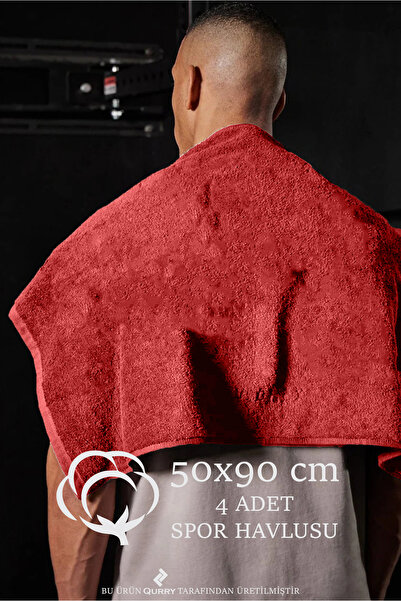 QURRY 4 бавовняні спортивні рушники розміром 50x90 см | Рушник для спортсменів, рушник для фітнесу, рушник для тренувань