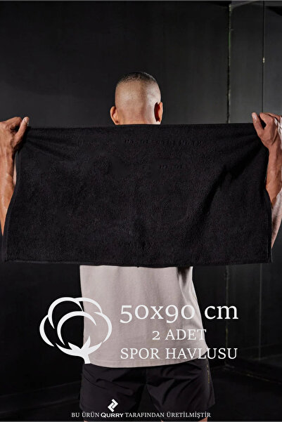 QURRY 2 бавовняні спортивні рушники розміром 50x90 см | Рушник для спортсменів, рушник для фітнесу, рушник для тренувань