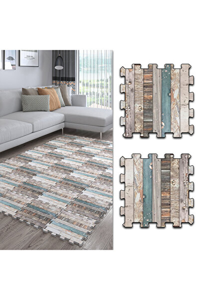 DECOZEYN Parke Desenli Halı Mutfak Halısı,Balkon Halısı,Salon Halısı