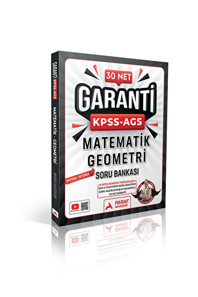 paraf yayınları Paraf Akademi Kpss-ags 30 Net Matematik Geometri Soru Bankası