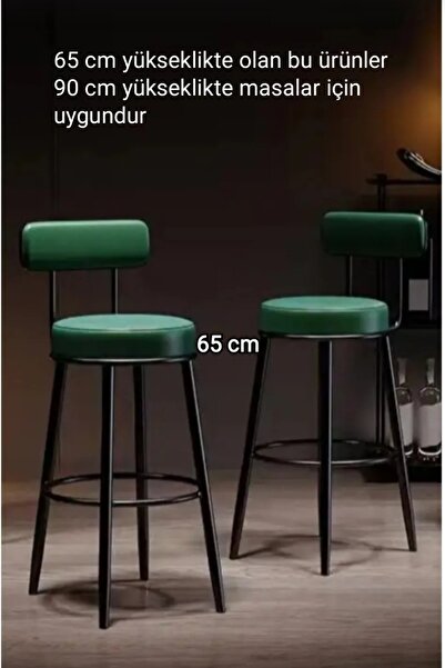 J&S QUALİTY Montaj gerektirmez bar sandalyesi 65 cm oturum yüksekligi