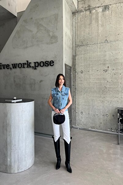 XRAY JEANS Жіночий поло з кишенями з бавовняної тканини кольору льодяної синяки