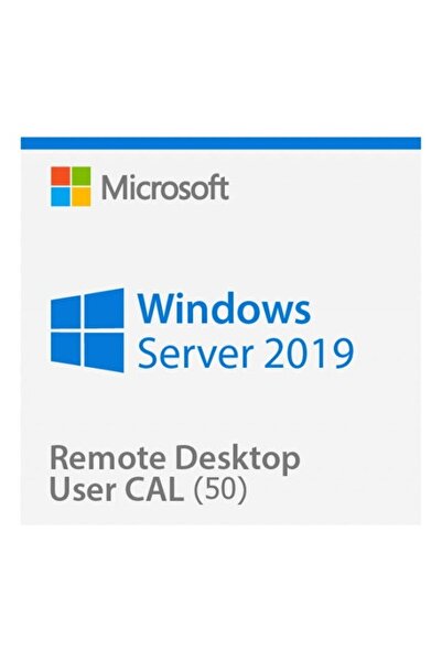 MICROSOFT Windows Server 2019 RDS User CAL | 50 Kullanıcı Lisansı | Dijital Orijinal Key | Hızlı Teslim