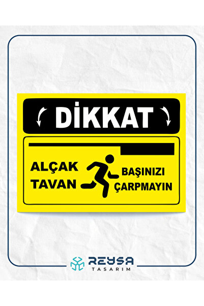 Reysa Tasarım alçak tavan 21x35 Arkası Sticker