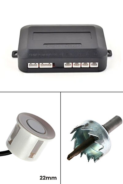 Nicevia مستشعر وقوف السيارات الصوتي - عين بيضاء مقاس 22 مم، تحذير صوت منبه