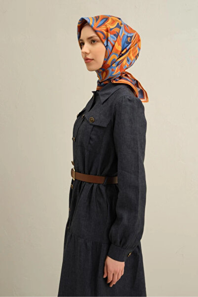 Armine SURA IPEK EŞARP 9323-54 TURUNCU SOYUT DESEN