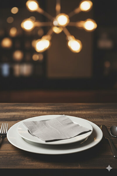 Deniz Party Store Сірі паперові серветки, 16 штук