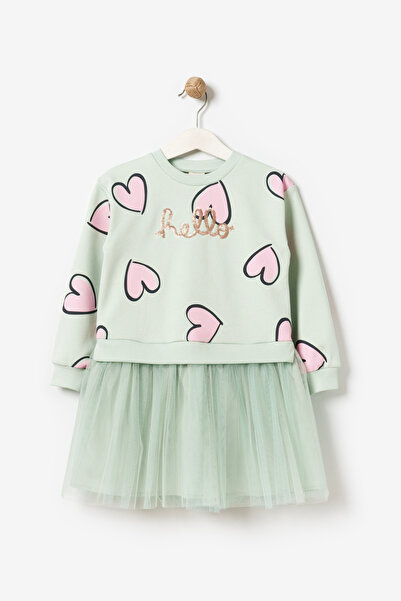 Minipodyum Εποχιακό μακρυμάνικο φόρεμα 4-7 ετών για κορίτσια - 100% βαμβάκι