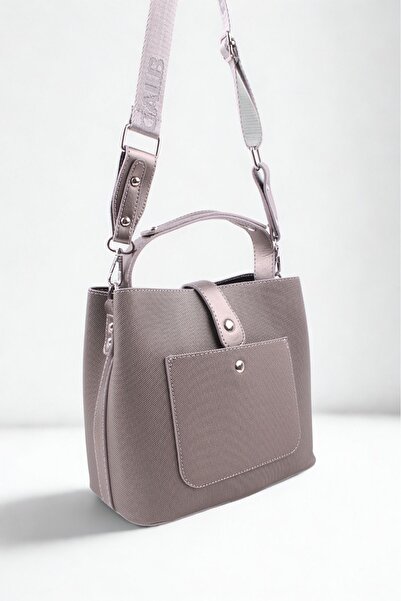 GALB LEATHER New Season Women's Shoulder Bag - 4 Compartments, Adjustable Wide Strap, 22X20 cm Akl2055