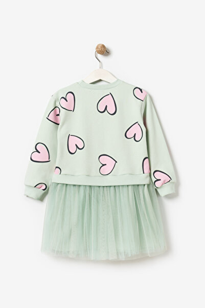 Minipodyum Εποχιακό μακρυμάνικο φόρεμα 4-7 ετών για κορίτσια - 100% βαμβάκι