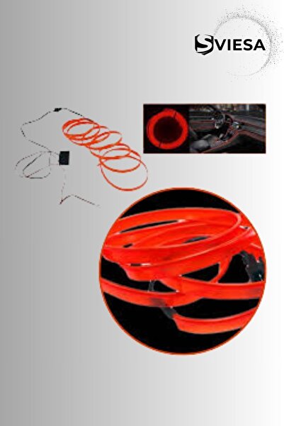 Sviesa Araç Içi Torpido Ledi Şerit Led Ip Led Neon Turuncu 2 Metre