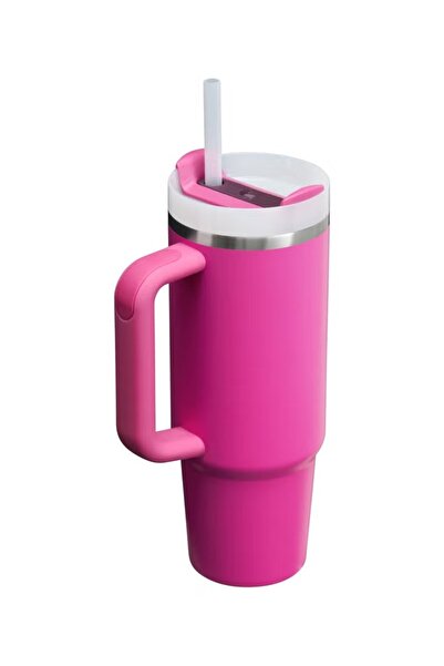 Generic Stanley’s Quencher H2.0 40oz Hot Pink – Durable Vacuum Insulated Leakproof Tumbler with Straw & Lid