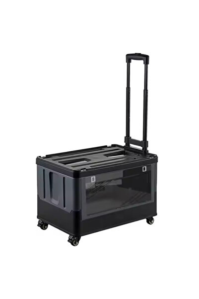 AutoFamily عربة تخييم AUTO FAMILY صندوق تخزين بلاستيكي مع أغطية 50 لترًا، حاو...