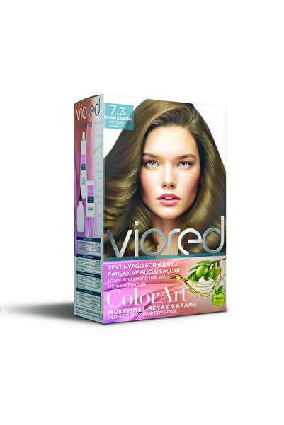 viored ColorArt Set Saç Boyası 7.3 Fındık Kabuğu