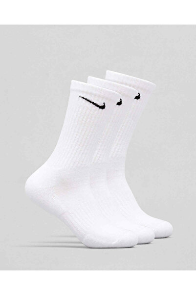 Nike 3 Pairs Unisex Everyday Sports Running Training Socks - Cotton Padded Crew, Dri-Fit Sx7664-010