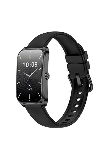 KAREN M KM 98 Smart Watch with 1.47-inch Curved Screen and Heart Rate Monitor, Black