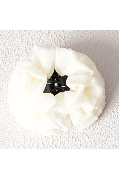 ipekistanbul Kıskaçlı Topuz Tokası - Ekru