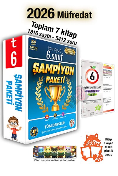 Tonguç Yayınları 6. Sınıf Şampiyon Paketi (7 KİTAP) 2026
