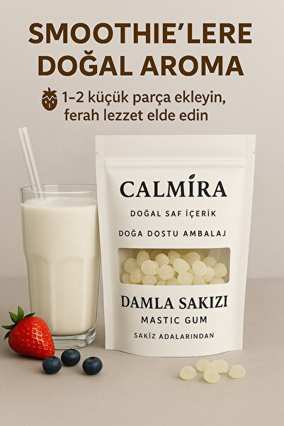 CALMİRA Damla Sakızı 1. Kalite Doğal - Sakız Adalarından 10 gr - iri boy