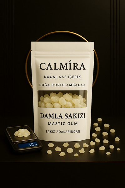 CALMİRA Damla Sakızı 1. Kalite Doğal - Sakız Adalarından 10 gr - iri boy