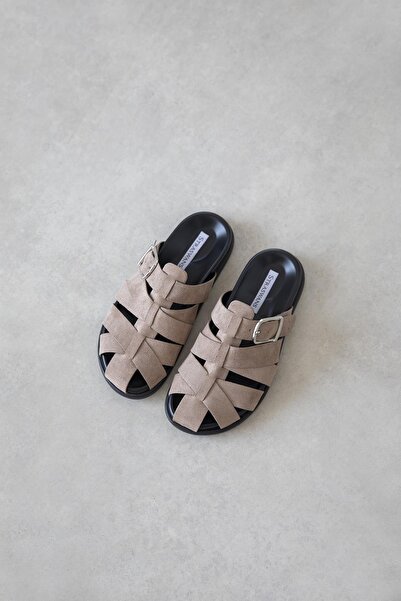 STRASWANS Mora Women's Daily Comfort Suede Slippers Mink