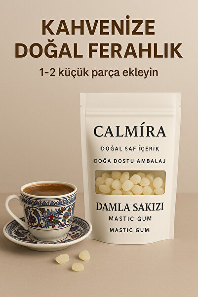 CALMİRA Damla Sakızı 1. Kalite Doğal - Sakız Adalarından 10 gr - iri boy