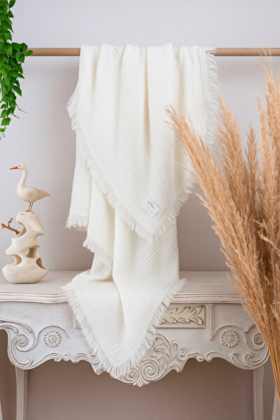 Childora بطانية موسلين من القطن العضوي 100%، 4 طبقات – مقاس 110x100 سم |   بط...