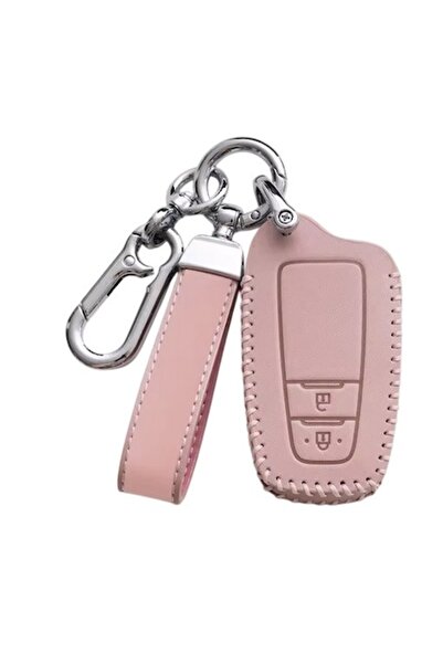 VTH Husă cheie pentru Toyota Prius Camry Corolla C-HR CHR RAV4 Prado, 2 butoane, roz