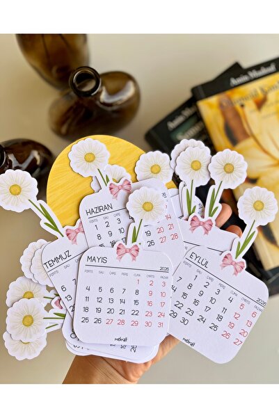 OEM Roekraft Papatya Buketi Masa Takvimi , 2026 takvim, Yeni Yıl Takvim