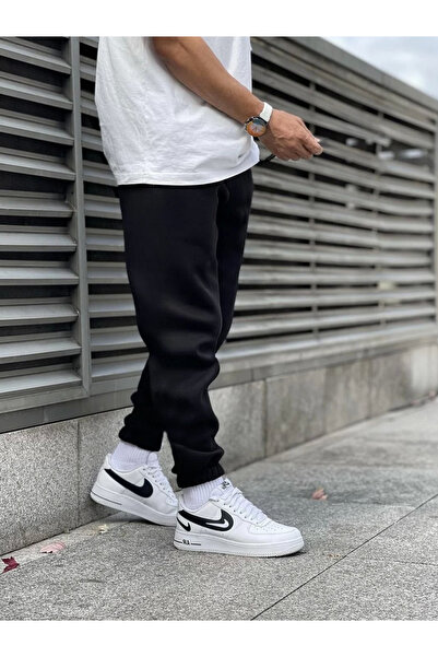 Relax family xf Μαύρο Slim Fit βαμβακερό ανδρικό παντελόνι Jogger