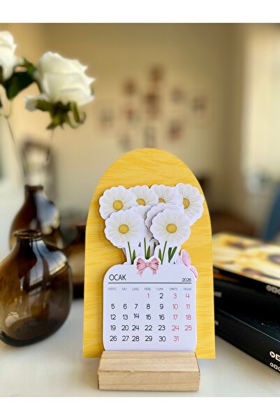 OEM Roekraft Papatya Buketi Masa Takvimi , 2026 takvim, Yeni Yıl Takvim