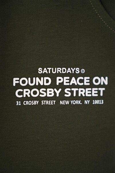 zepkids Αγόρια αθλητική φόρμα μονό πάτο με εμπριμέ κορδόνια χακί χρώματος