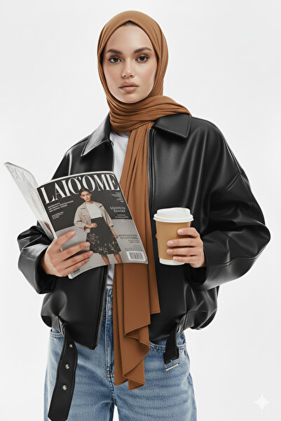 MEECY Jachetă Bomber P&B cu mânecă largă