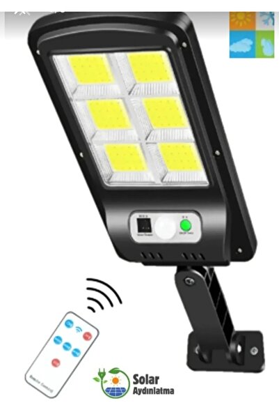 HOT POWER Solar Güneş Enerjili 122 Ledli Hareket Sensörlü Kumandalı Bahçe Bal...
