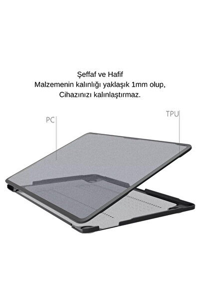 Mcstorey Macbook Pro Kılıf 14.2inç M4 M3 M2 M1 Uyumlu TPU Outdoor A2442 A2779 A2992 A2918 A3112 A3401 A3185