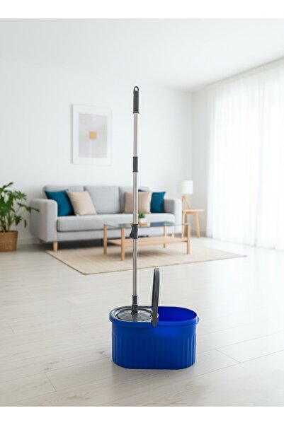 MİMOZA PARK 360° Döner Başlıklı Otomatik Lüx Mop Temizlik Seti 14 Litre ( MAVİ )