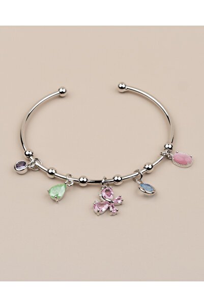 Portakal Esintisi Ayarlanabilir Kelebekli Charm Kelepçe Bileklik