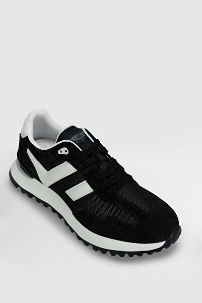 Lufian 111230264 Arthur Sneaker Чоловічі шкіряні черевики ЧОРНИЙ