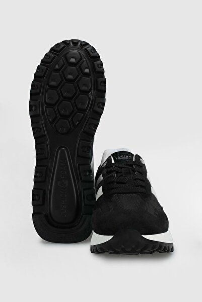 Lufian 111230264 Arthur Sneaker Men's Leather Shoes Black