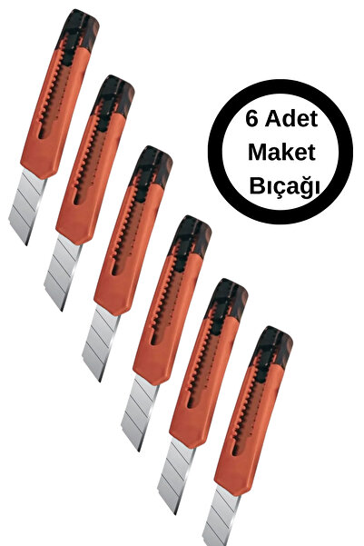 hırdawhat 6 Adet Plastik Maket Bıçağı Falçata Geniş Büyük Boy