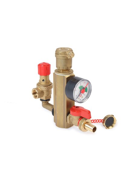 GIACOMINI Grup de siguranță R554EY001, 50 kW, 3 bar, filet interior 1”