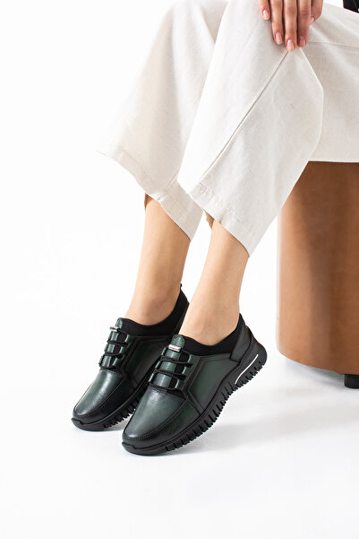 ModaAmour Lydi̇a Haki̇ Women's Ortapedic Daily Shoes