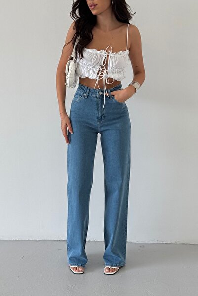 XRAY JEANS Blugi de damă Pantaloni largi, albaștri, blugi Palazzo