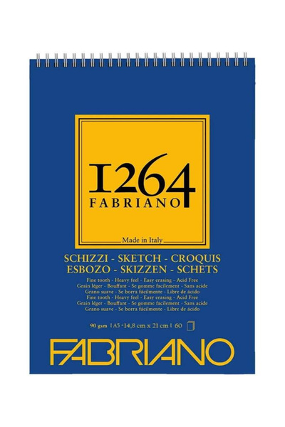 Fabriano 1264 Sketch Paper Sketchbook 90gr A5-60sheets