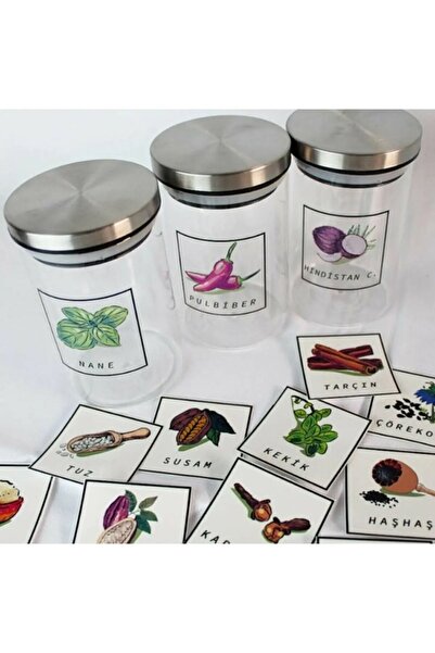 KT Decor Jar Labels - Spice Set 42 Liters