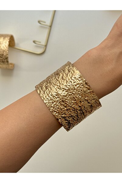 YOUES JEWELRY Kalın Kelepçe Bilezik Ayarlanabilir Unisex