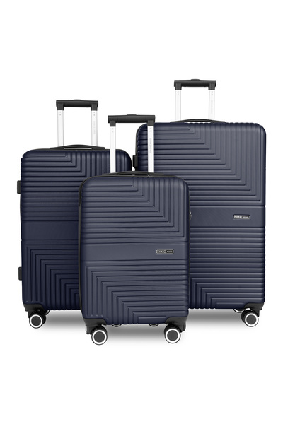 PARAJOHN Strato Lightweight ABS Hard Side 8 Spinner Wheel Luggage Set of 3 with Lock 20/24/28 inch